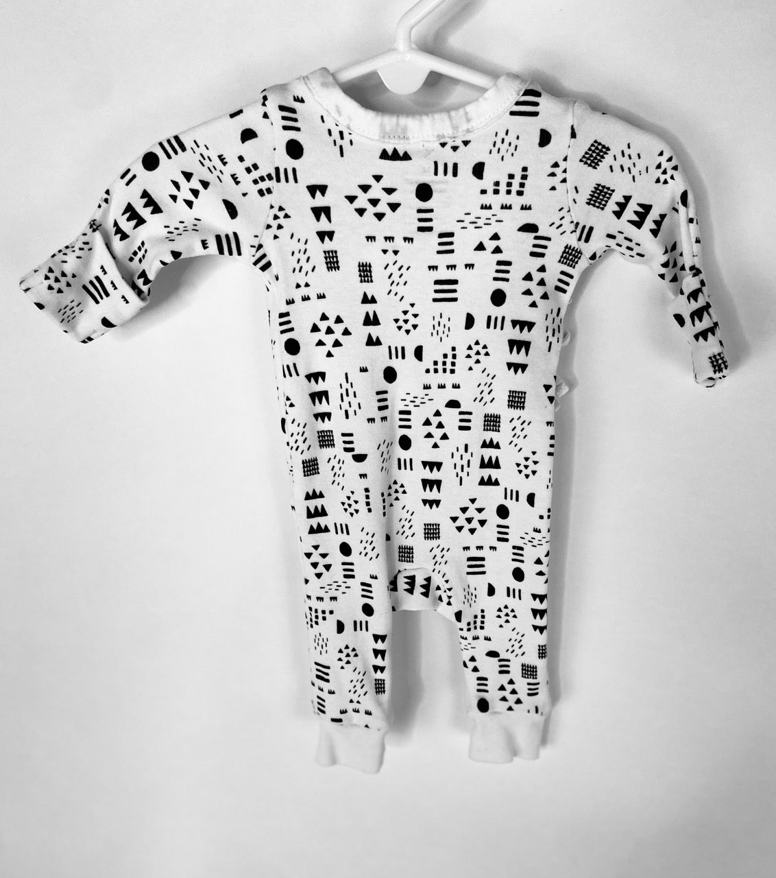 Black and White One Piece Outfit- Newborn