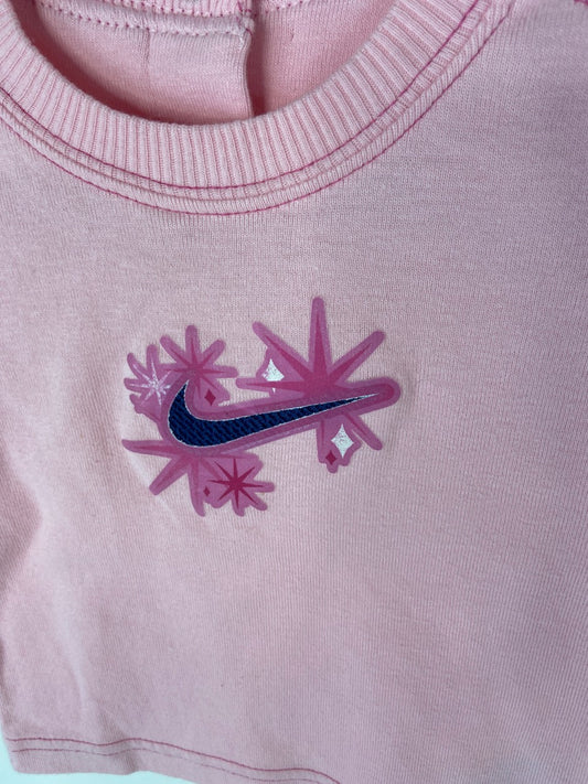 Pink Long Sleeve Nike Top- 9 Months