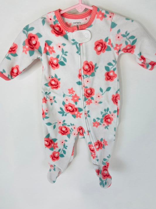 Coral Rose Sleeper - 3 Months