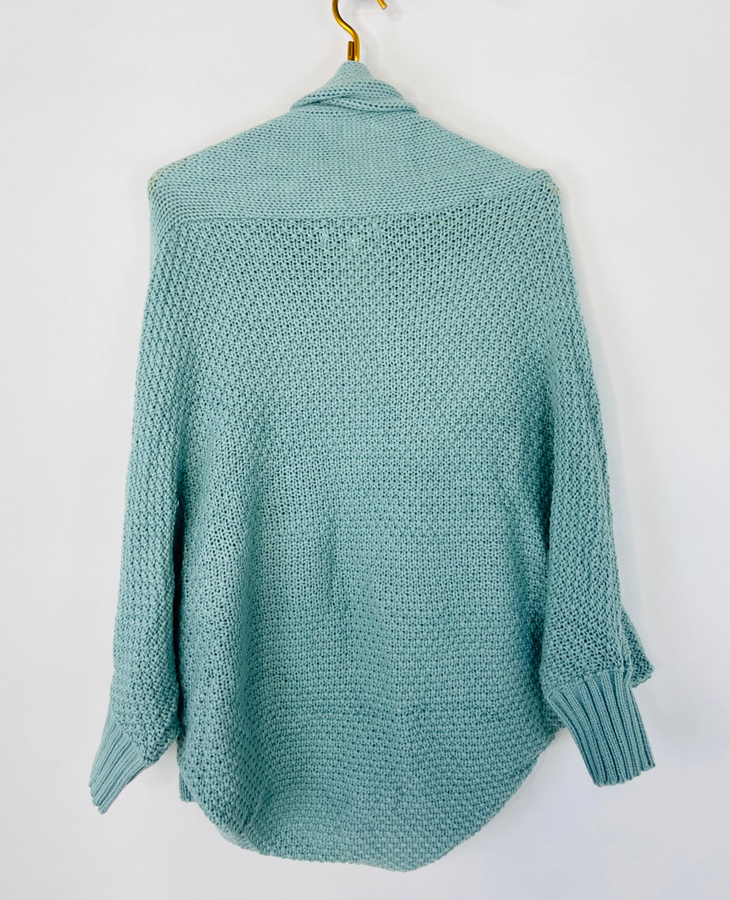 Sea Foam Green Cardigan Sweater- S