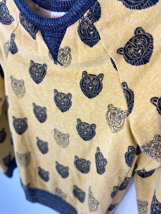 Cat & Jack Geometric Lion Sweater- Youth M (8-10)