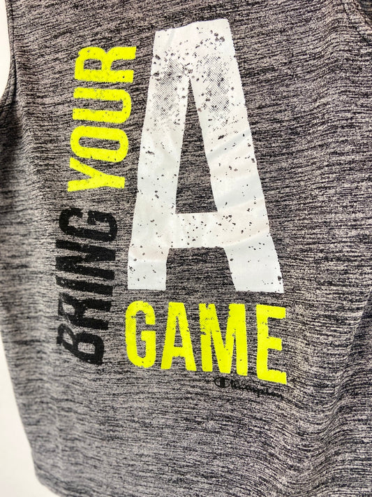 Champion "Bring Your A Game" Tank- Youth S (7/8)