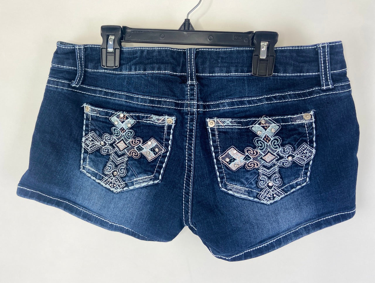 Rue21 Cross Studded Denim Shorts- 5/6