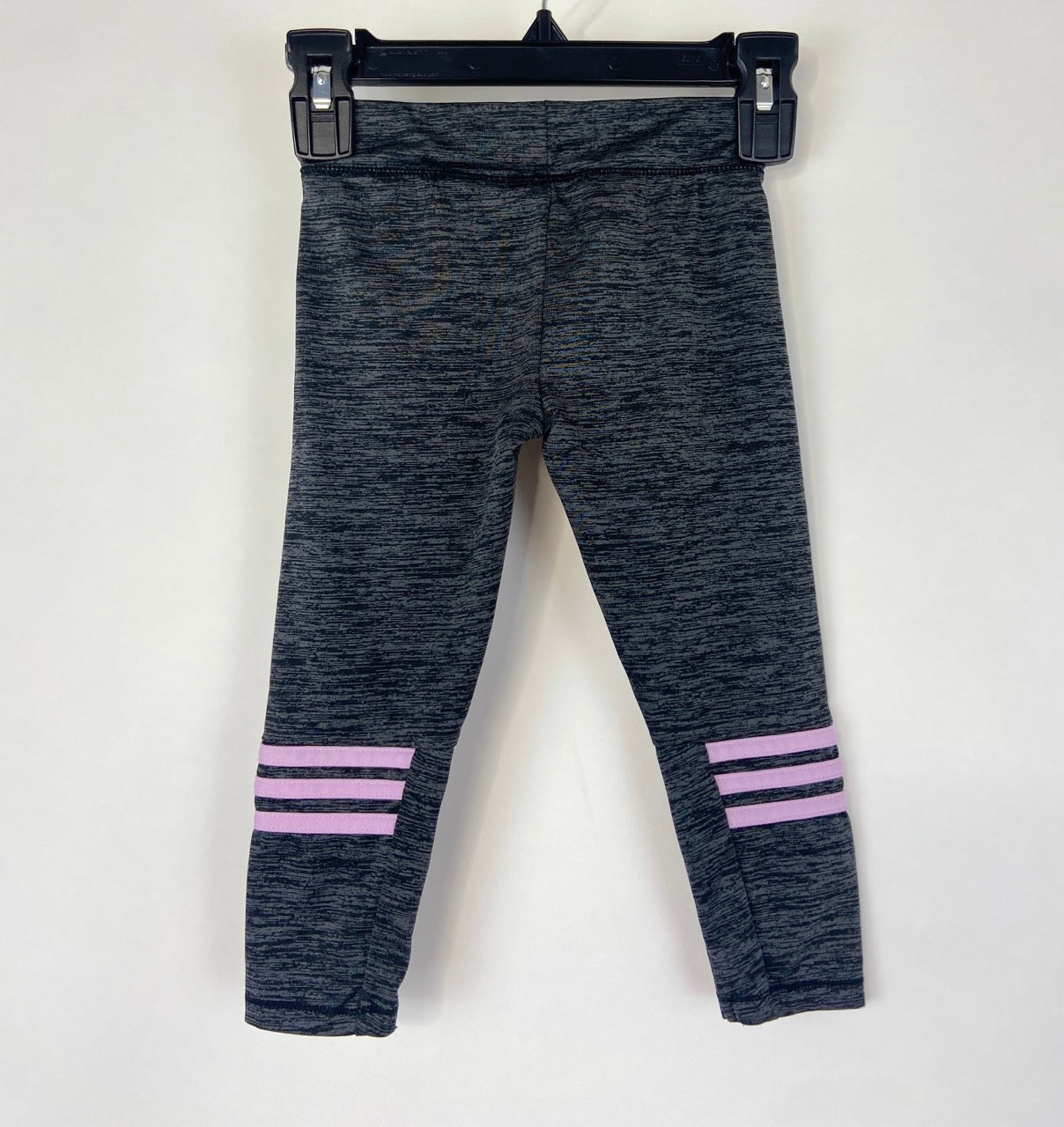 Heather Gray and Light Pink Adidas Leggings - 24 Months