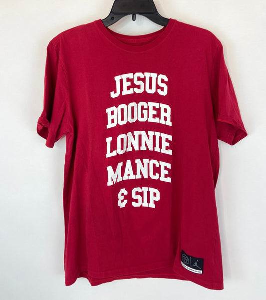 Air Jordan, Jesus Booger Lonnie & Sip t-shirt- L