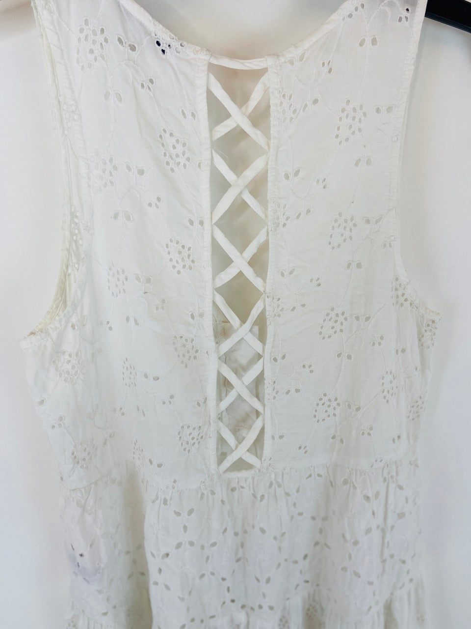 American Eagle Outfitters Lace Tank with Clasps on Front- S
