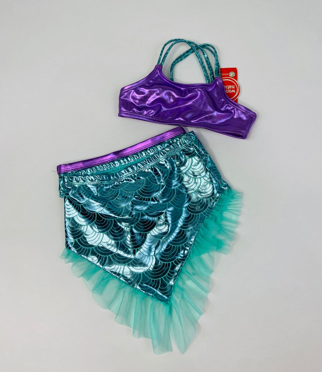 NWT- Three Piece Mermaid Swimsuit- 2T