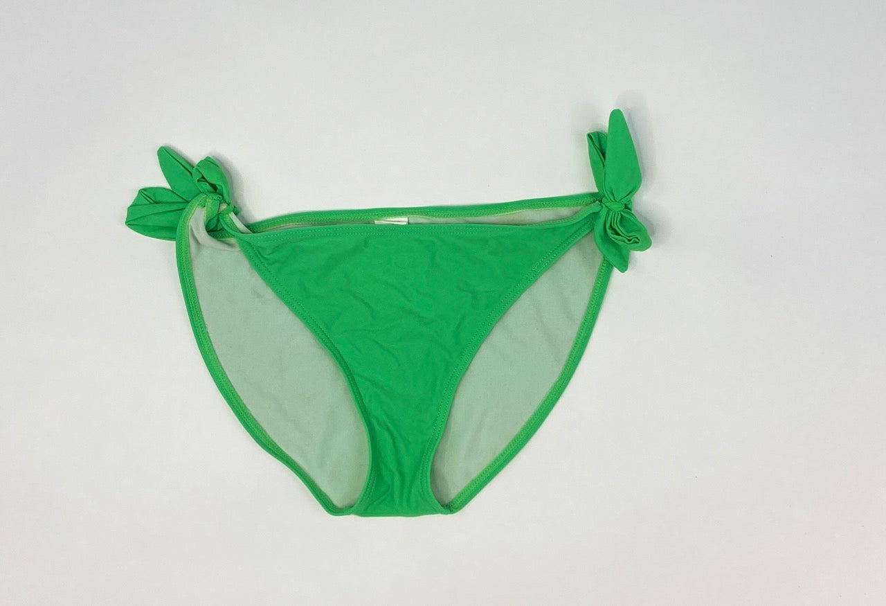 Bright Green Bikini Tie Swimsuit Bottom- L