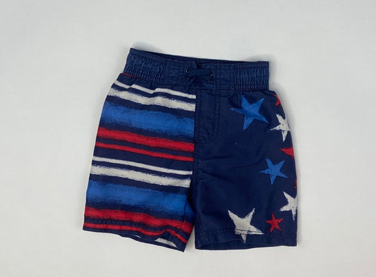 Red, White and Blue Swim Trunks- 24 Month