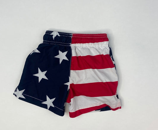 American Flag Swim Trunks- 9/12 Month