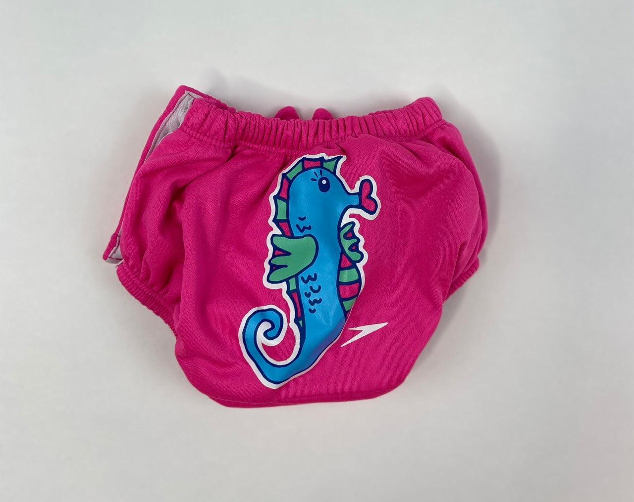 Speedo Kids Pink with Seahorse UV Swim Diaper with Snaps- S