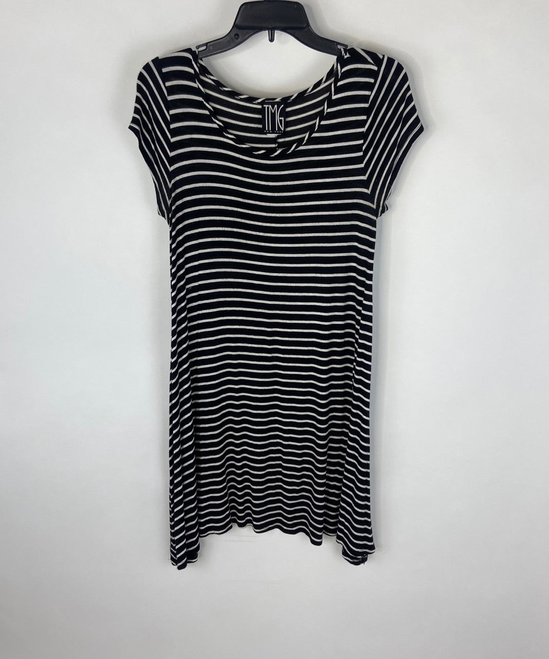 Black & White Striped Dress - M