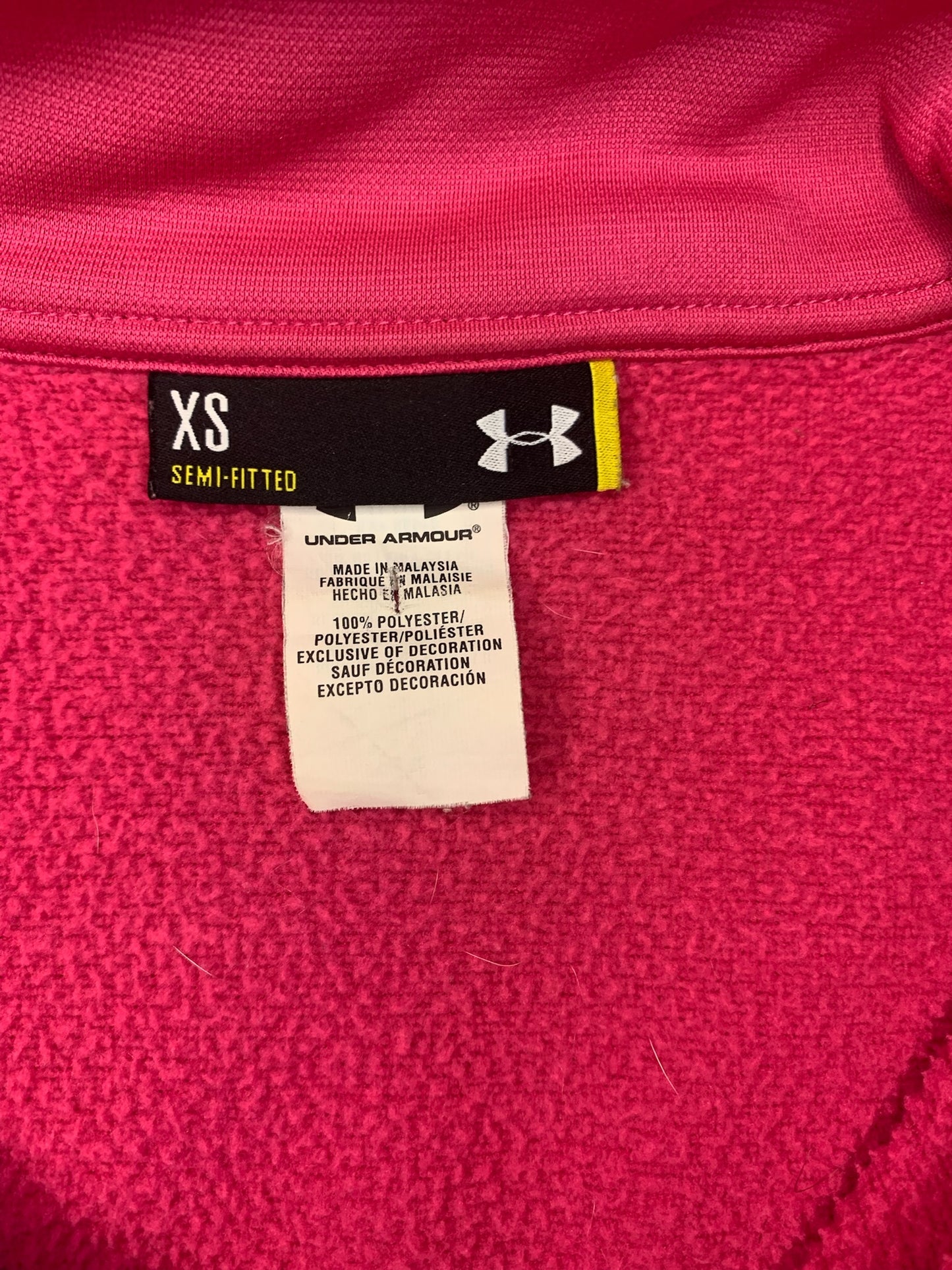 Hot Pink Storm Half Zip Pullover- XS