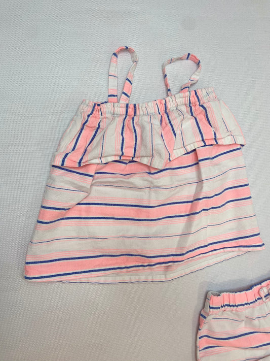 Summer Striped Tank Outfit- 5T