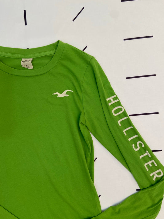 Green Long Sleeve Hollister- M