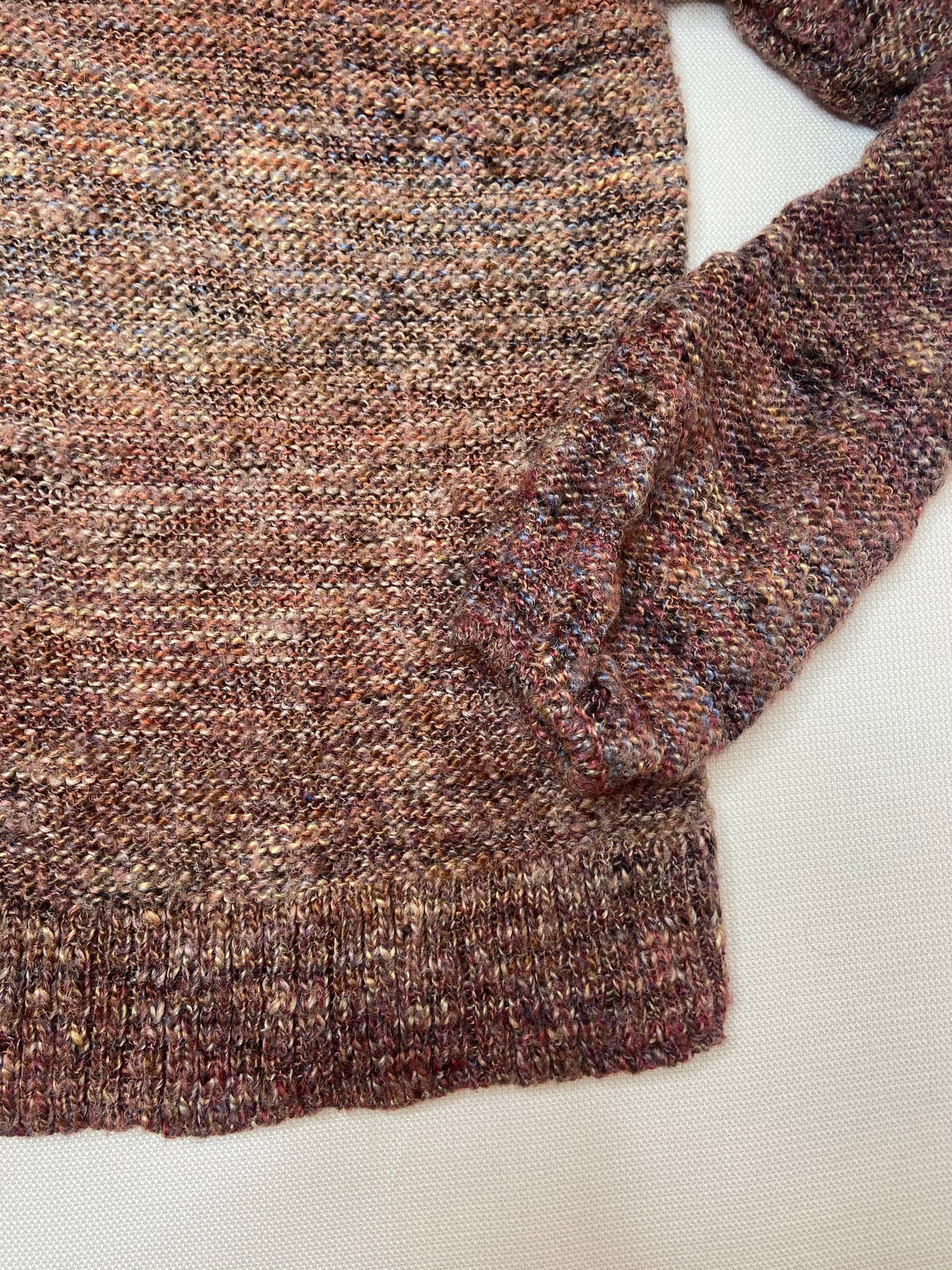 Multi-colored Tight Cuffed Sweater- XS