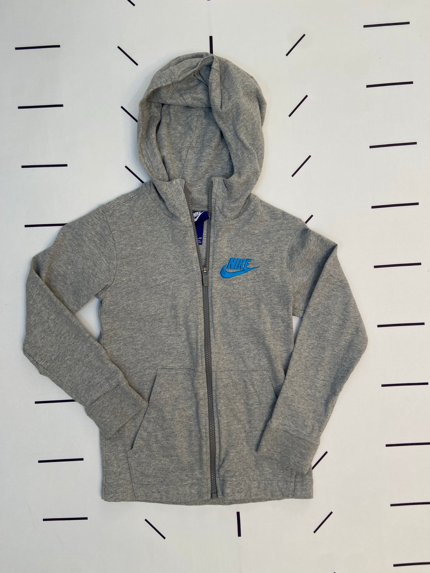 Gray and Blue Zip up- Youth S