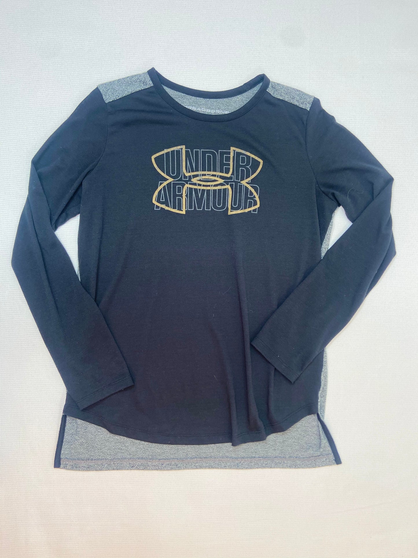 Black Front and Gray Back Long Sleeve Under Armour- S
