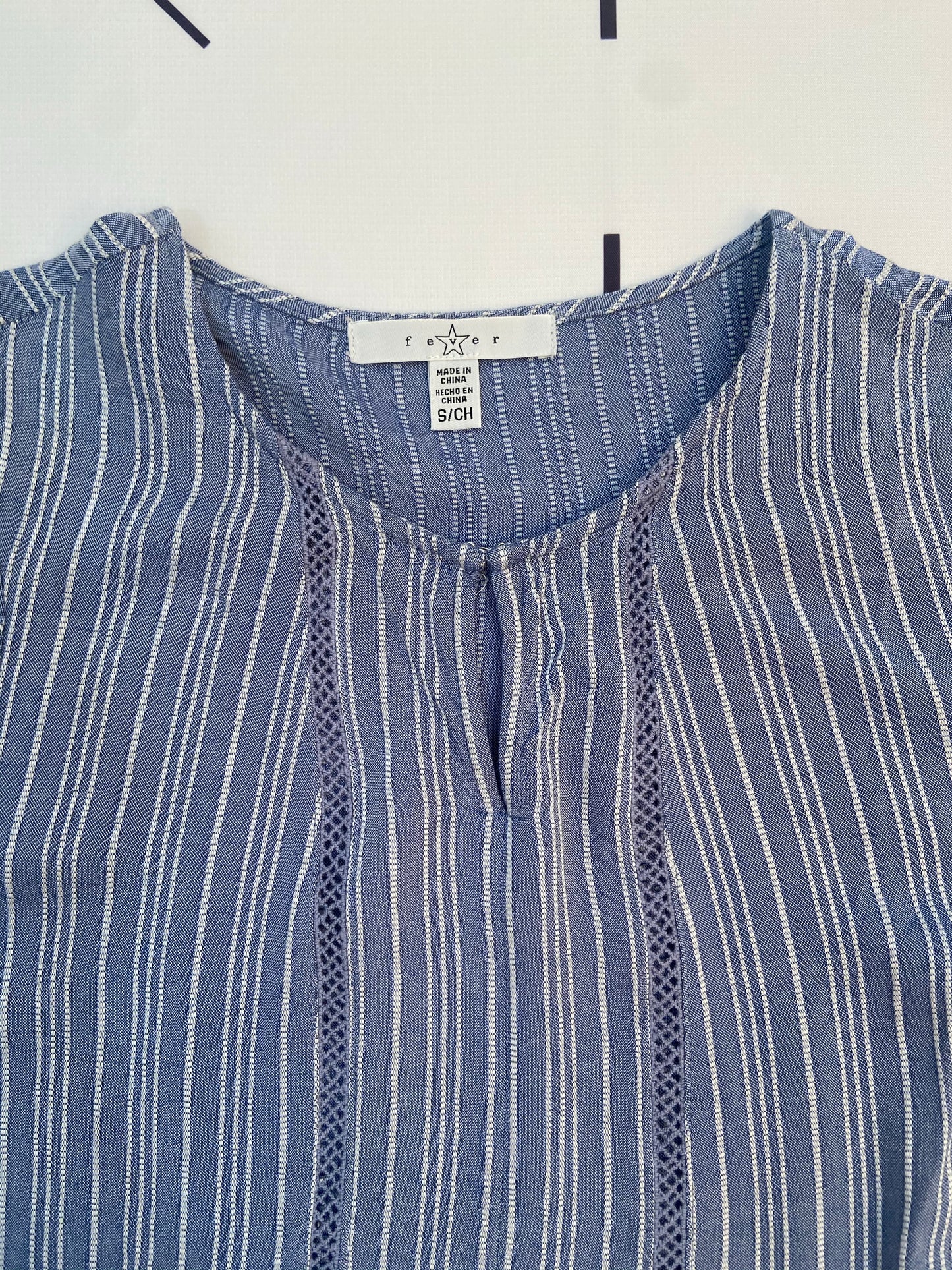 Vertical Pin Stripped Shirt- S