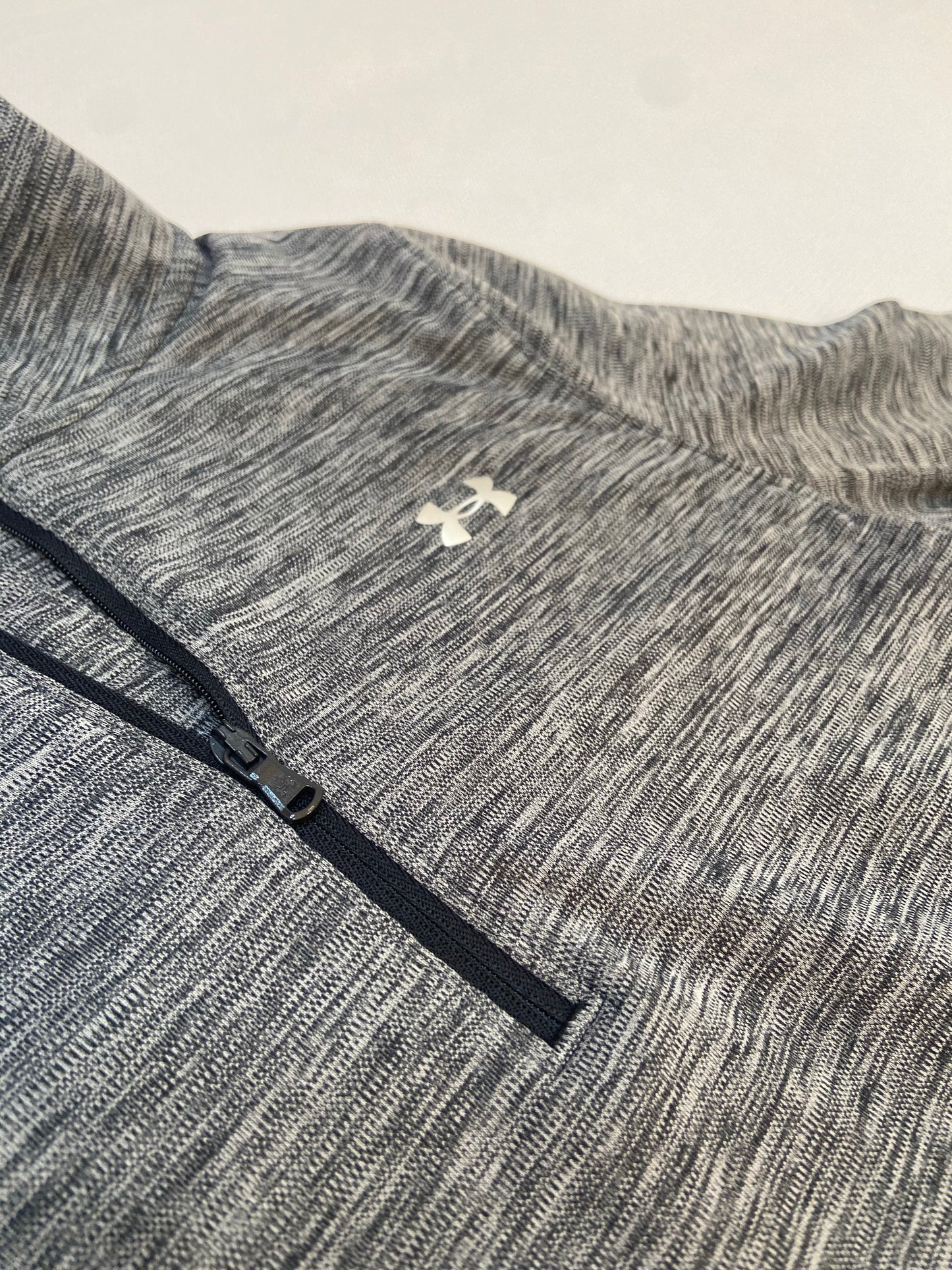 Graphite Heat Gear Long Sleeve Half Zip Pullover-XS