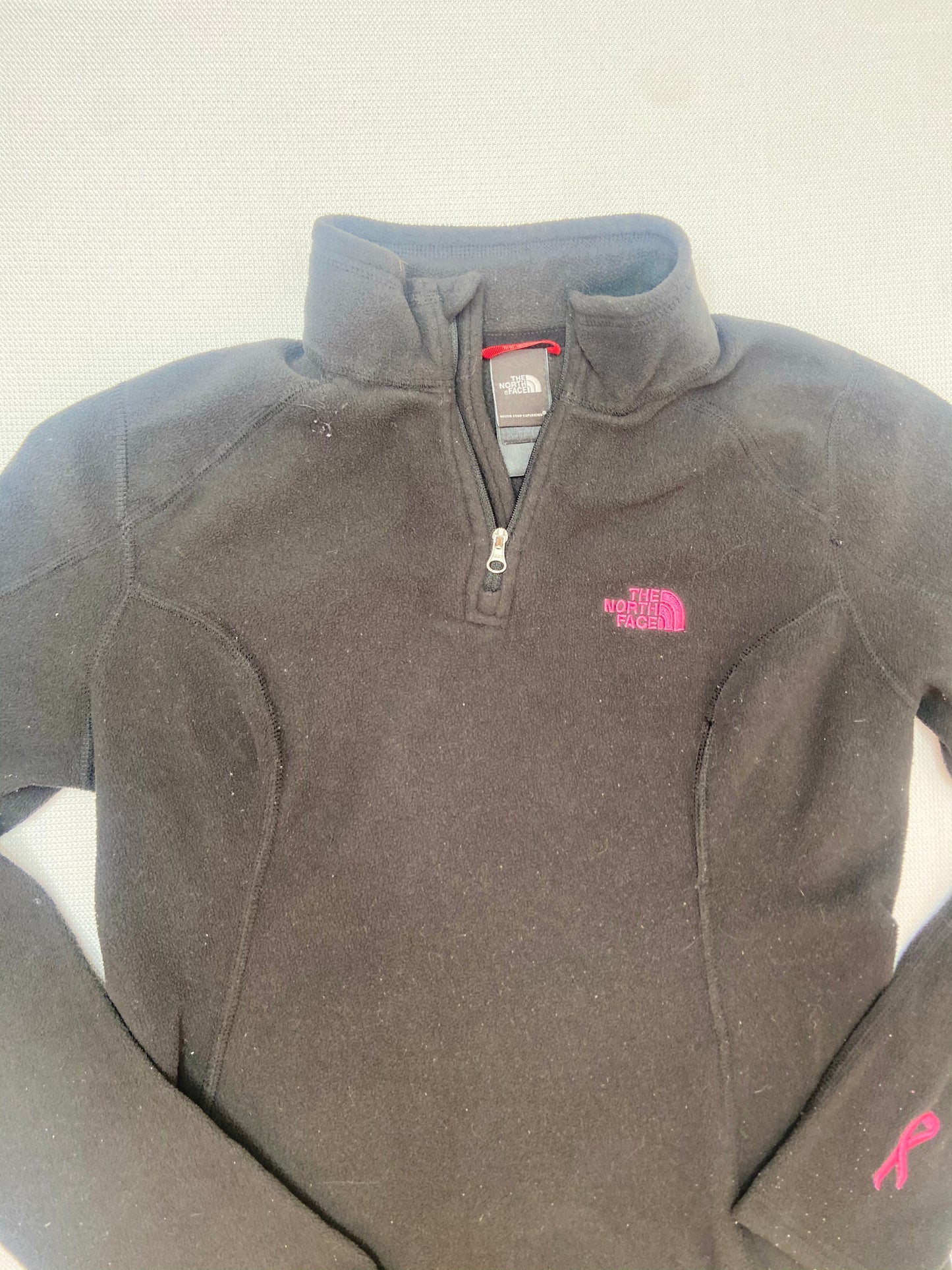 Black and Pink Breast Cancer Awareness Pullover- XS