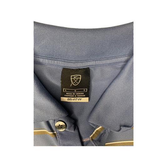 Light Blue Dri-Fit UV Golf Shirt- L