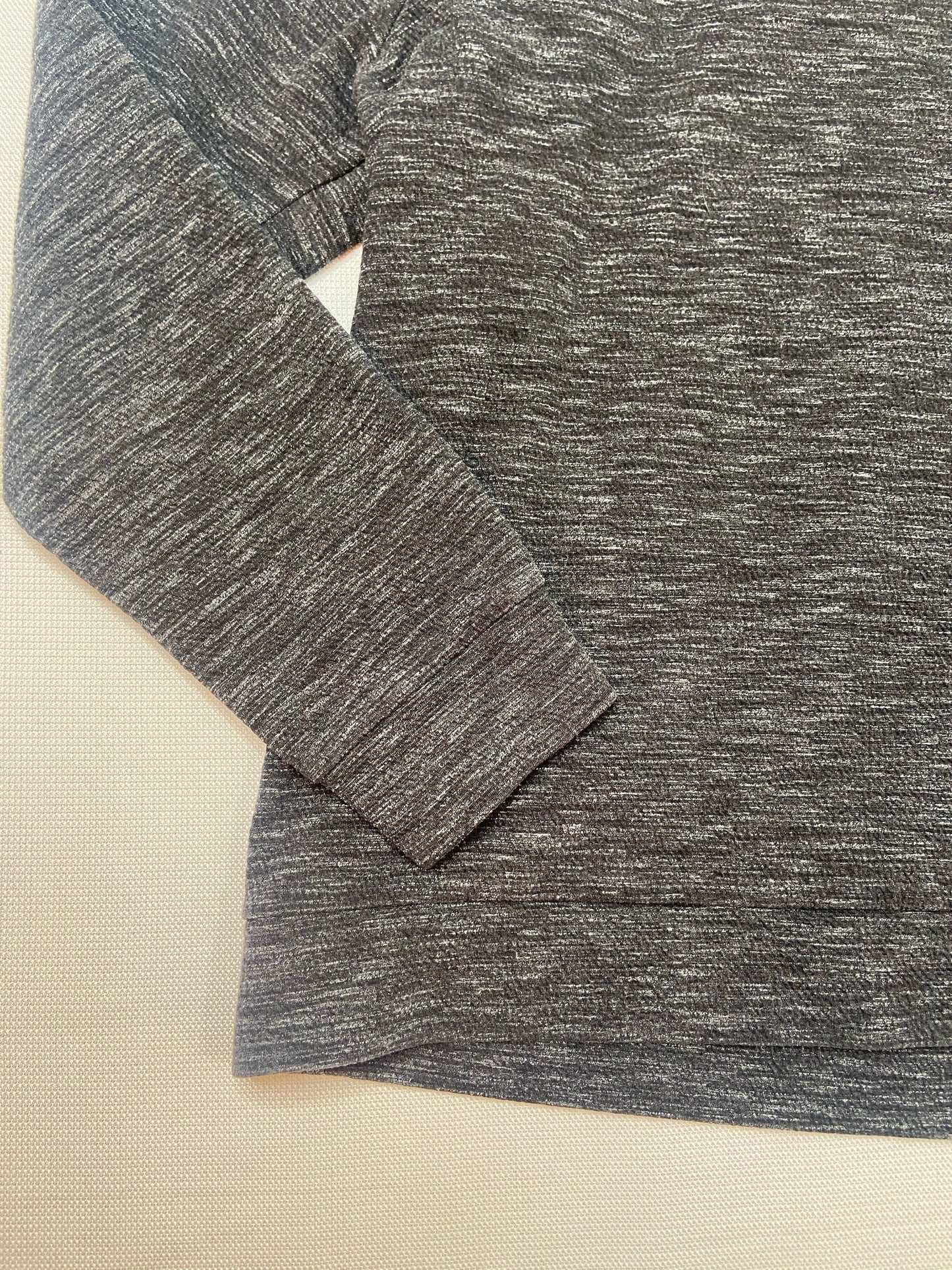Charcoal Half-zip Sweater- Slim Fit XL