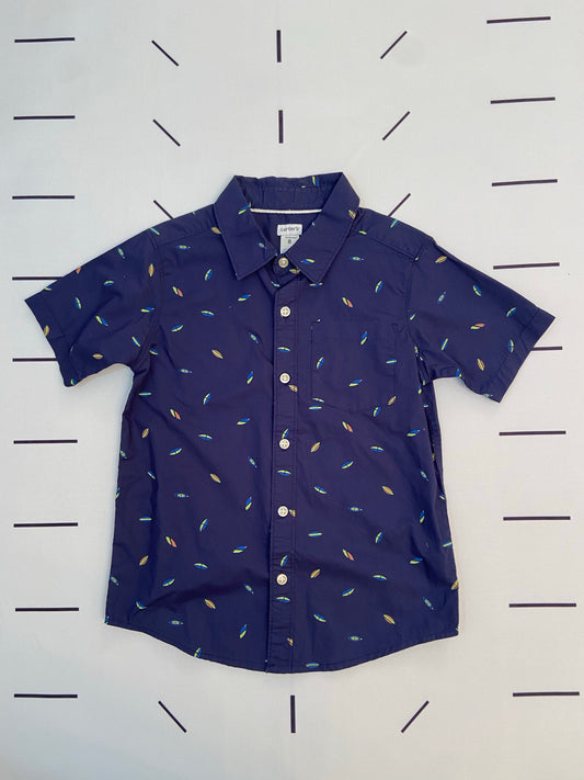 Feather Button up- Youth M (8)