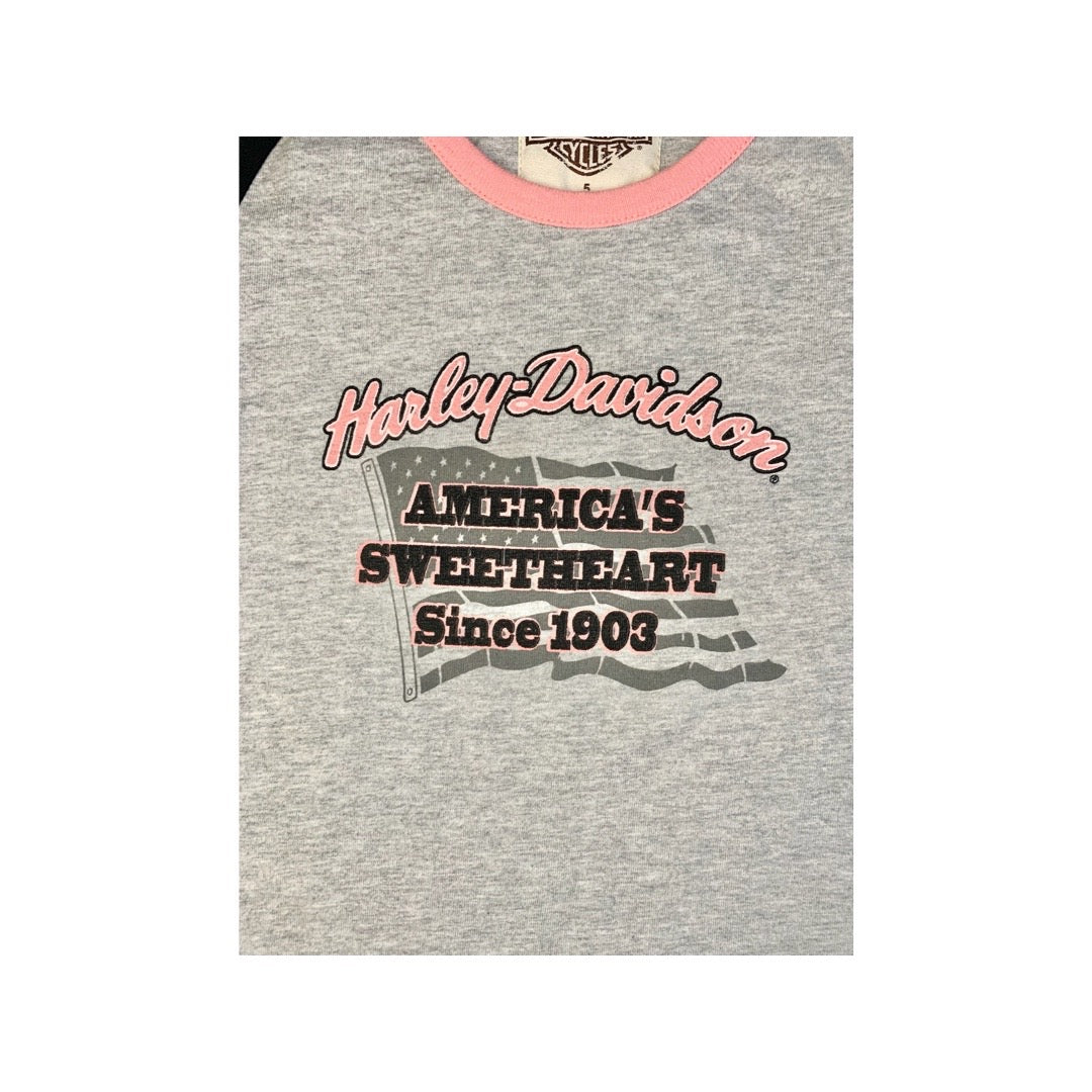 America's Sweetheart Harley Davidson Tshirt- 5T
