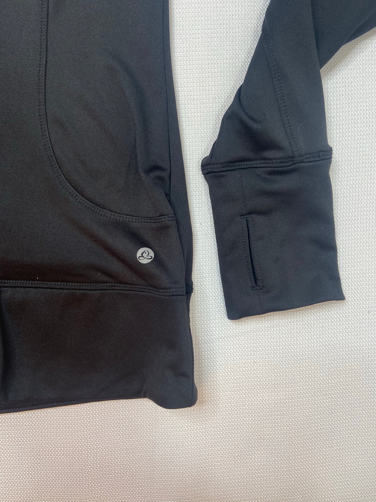 Black Fleece Line Half Zip Pullover- S