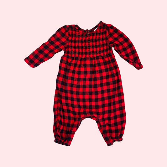 Red Buffalo Plaid Outfit- 3/6 Months